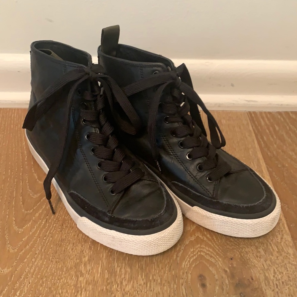 Rag n bone leather lace up booties
